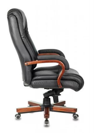 Кресло руководителя Бюрократ Т-9925ВАЛНУТ Черный / T-9925WALNUT_2