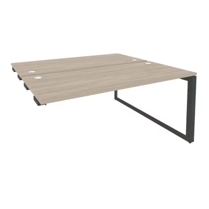 Стол-приставка двойной на О-образном м/к к опорым элем. ОНИКС О.МО-Д.СПР-4.7 Дуб Аттик/Антрацит / ONIX O.MO-D.SPR-4.7_0