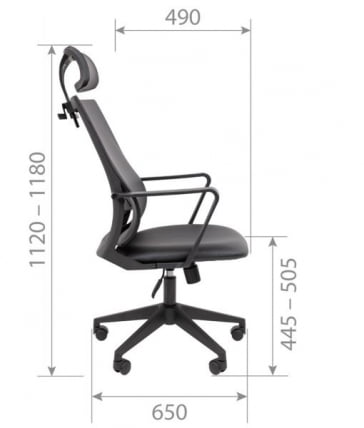 Кресло руководителя Чаирман 545 экокожа Коричневый / Chairman_4