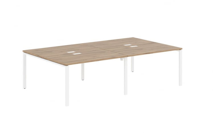 Бенч-система 4-местная ЕДИС ЕУВСТ 2716 Дуб Денвер светлый Белый / EDIS EUWST_0