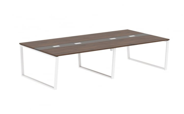 Стол переговорный ЕДИС ЕВCТ 3116 Дуб Денвер темный Мокко Белый / EDIS EVCT_0