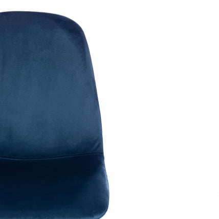 Стул БРЕЕЗЕ (мод. 4724) вельвет/металл, 44 х 53 х 87 см, Блуе (синий) ХЛР63 / черный / BREEZE (mod. Blue HLR63_5