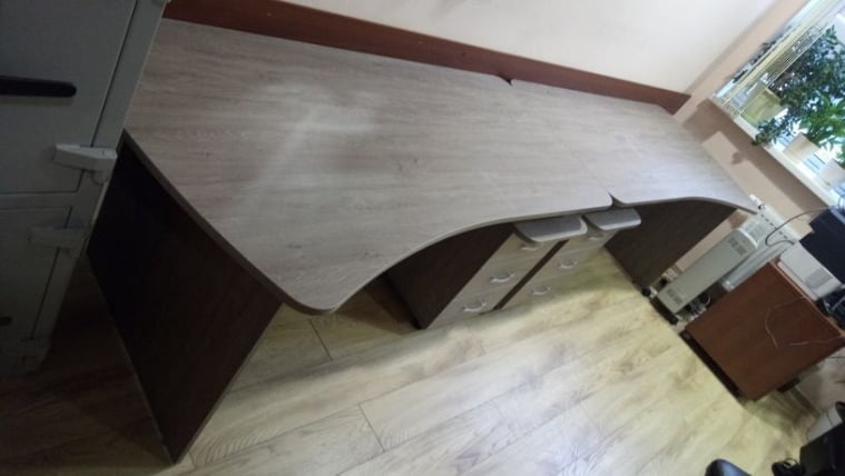 Стол эргономичный Глассй 1.12.16Пр Дуб Верцаска / Glassy_2