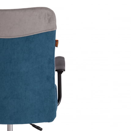 Кресло ФЛЙ флок , серый/синий, 29/32 / FLY_8