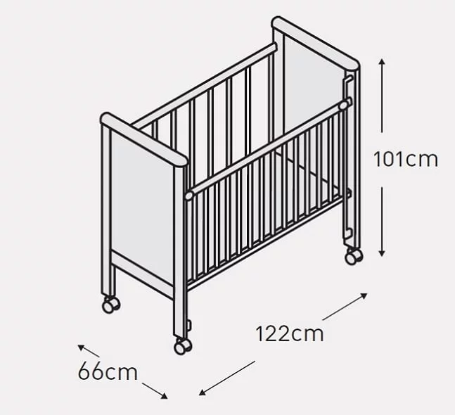 Кровать Микуна Николе 120кс60 Вхите / Micuna Nicole 120x60 White_1