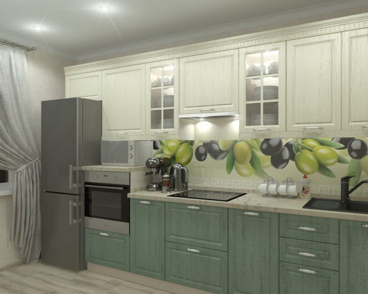 Глянцевый фартук (КОМПОЗИТ) КМ 51 / KM_1