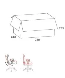 Кресло для руководителя CХАИРМАН 840 блаcк Акрил красный/черный / CHAIRMAN black_5