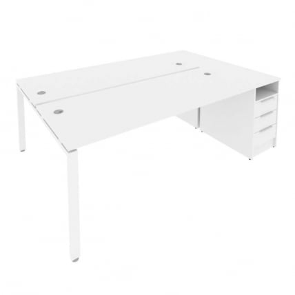 Рабочая станция с опорной тумбой Метал СйстемБ.РС-СТП-2.5 Белый / Metal SystemБ.РС-СТП-2.5_0