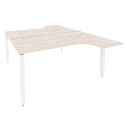 Рабочая станция на П-образном м/к ОНИКС О.МП-Д.СА-4 Денвер Светлый/Белый / ONIX O.MP-D.SA-4_0