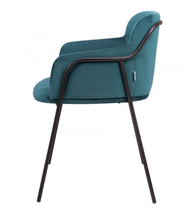 Стул Стрике блаcк Акуамарин / Strike black Aquamarin_1