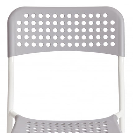 Стул АДДЕ (мод. C-049) металл/пластик, 39 х 49 х 78 см, Грей(серый)/Вхите(белый) разборный / ADDE (mod. C-049) Grey(серый)/White(белый)_6