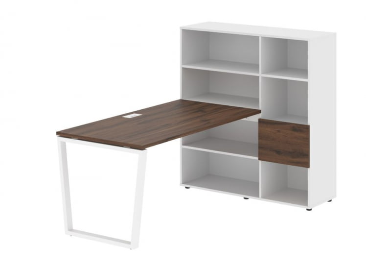 Рабочая станция ЕДИС ЕВРСТ 1215 Дуб Денвер темный Белый Белый / EDIS EVRST_0