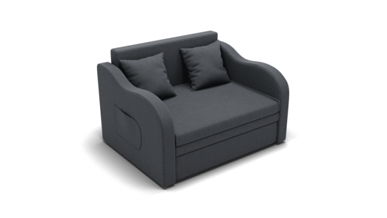 Диван Бали (ЗР) Цвет фасада: Серый; Тип: Прямой; Материал фасада: Металл/Велюр_0