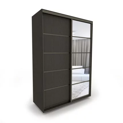 Шкаф-купе 2-х дверный Акцент-Квадро Д 1200х600  Венге/Бронза_0