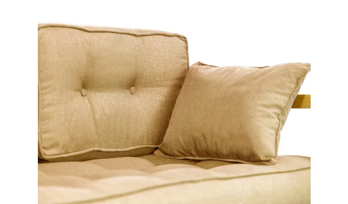 Диван двухместный ДЕмоку Д-2 бежевый_холодный серый / DEmoku_1