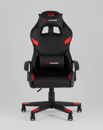 Кресло спортивное ТопЧаирс Варден черно-красный / TopChairs Warden_2