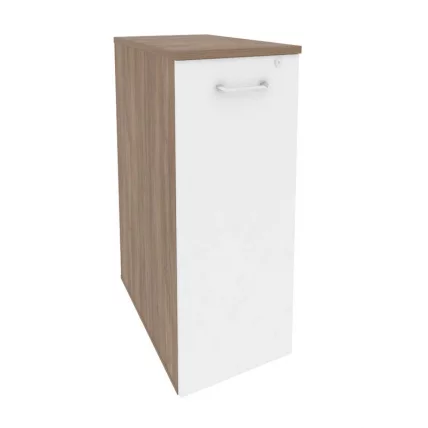 Тумба высокая выдвижная приставная / опорная ОНИКС О.ВТПО-7 Дуб Аризона/Белый / ONIX O.VTPO-7_0