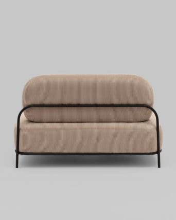 Диван Стоун велюр рельефный бежевый_3