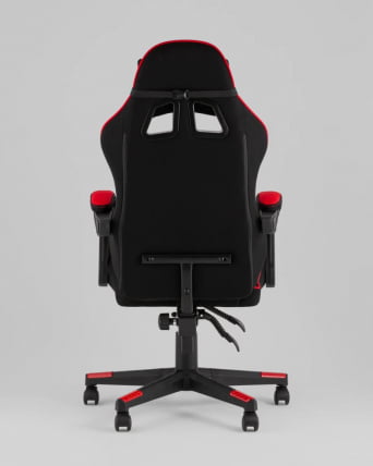 Кресло спортивное ТопЧаирс Шадов ткань черно-красный / TopChairs Shadow_4