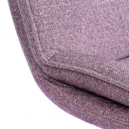 Кресло лаунж Космо велюр/букле, ВТ шапе воод росе / Cosmo VT shape wood rose_5