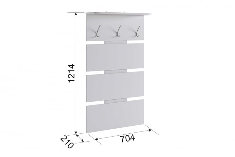 Вешалка Реал 2 ПР-0030 дуб сонома / PR-0030_1