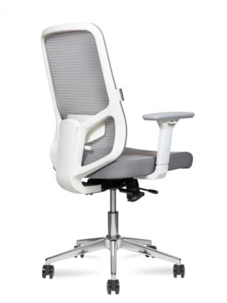 Кресло офисное Бест ЛБ вхите Греи / Best LB white Grey_1