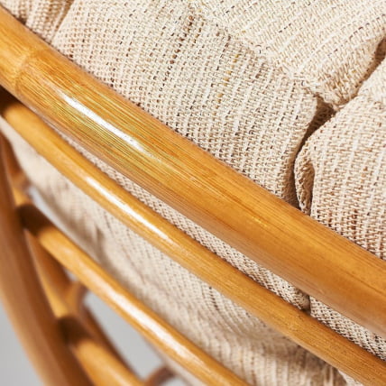 Кресло ПАПАСАН 23/01 В /с подушкой/ диаметр подушки 129 см, 115х101х104 см, Хоней (мед), ткань Старт / PAPASAN W Honey_3