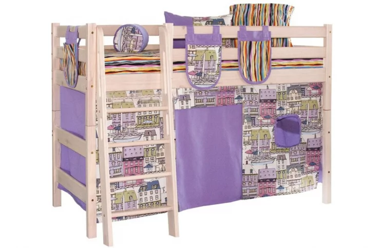 Шторы на полувысокую кровать Соня (эдна полоса/песко оранжевый)_0