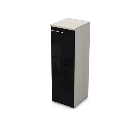 Пенал средний со стеклом правый ГЛОСС ЛИНЕ 9НП.017.7П Иворй / GLOSS LINE Ivory_0