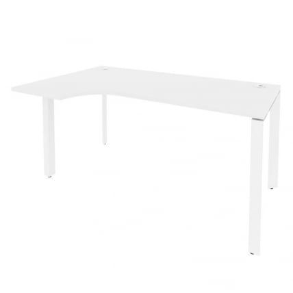 Стол эргономичный левый на П-образном м/к ОНИКС О.МП-СА-1Л Белый Бриллиант / ONIX O.MP-SA-1L_0