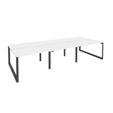 Рабочая станция на О-образном м/к ОНИКС О.МО-Д.РС-6.2.7 Белый Бриллиант/Антрацит / ONIX O.MO-D.RS-6.2.7_0