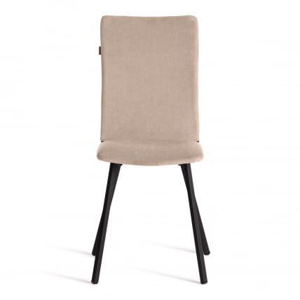 Стул обеденный Ла Роуссе велюр, бежевый/черный, 7, 49х50х93 / La Rousse_3