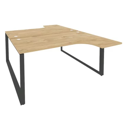 Рабочая станция на О-образном м/к ОНИКС О.МО-Д.СА-4 Тиквуд Светлый/Антрацит / ONIX O.MO-D.SA-4_0