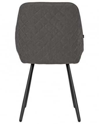 Стул обеденный ДОБРИН СТЕЛЛА (ЭМАЛЬ ЧЕРНЫЙ МУАР велюр Катаниа Чоколате) / DOBRIN STELLA Catania Chocolate)_3