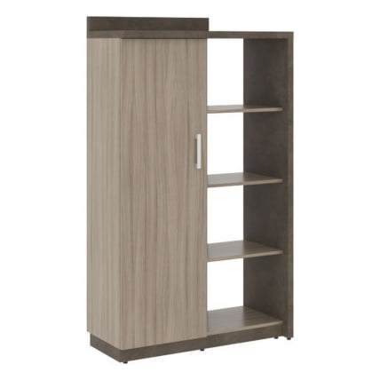 Шкаф/Гардероб с глухой дверью левый ВООД&СТОНЕ СФ-534171 Бетон Чикаго темный Дрифтвуд / WOOD&STONE_0