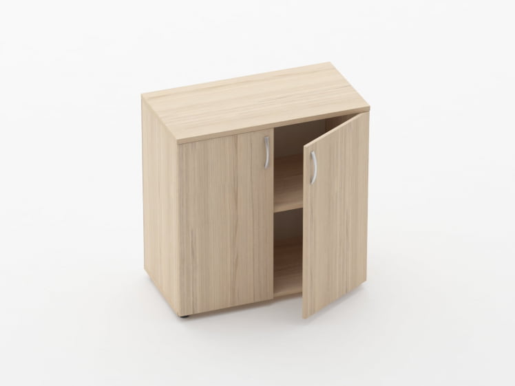 Шкаф низкий закрытый Глассй 6.08.131 Дуб молочный / Glassy_1