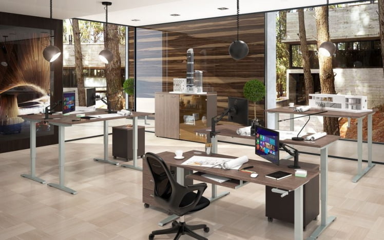 Стол рабочий КСТУП 127 Дуб Сонома / XTUP_2