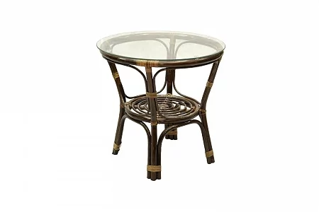 Стол Багама круглый без плетеной столешницы Бахама венге матовый / Bahama_0