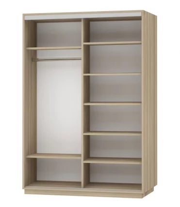 Шкаф-купе двухдверный Экспресс Дуо 1600х2200х Париж/Ясень шимо светлый / 1600х2200h_1