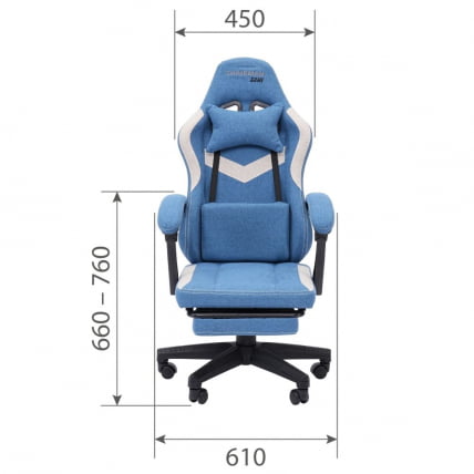 Кресло для геймеров CХАИРМАН ГАМЕ CХ26 Голубой-бежевый / CHAIRMAN GAME CH26_5