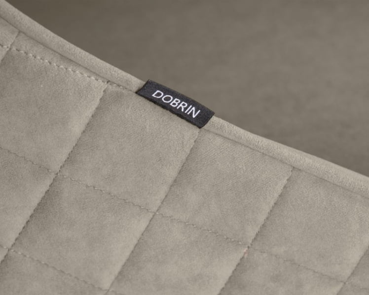 Стул обеденный ДОБРИН СТЕЛЛА (ЭМАЛЬ ЧЕРНЫЙ МУАР велюр Катаниа Кокоа) / DOBRIN STELLA Catania Cocoa)_8