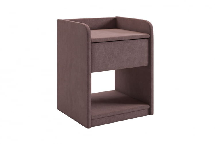 Тумба прикроватная Аманда 2 ТМ-003.2 пудра (велюр) / TM-003.2_0