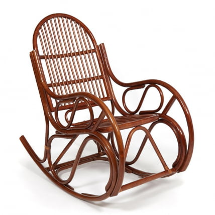 Кресло-качалка ВИЕННА (разборная) / без подушки / ротанг топ куалитй, 58кс133кс102 см, Пекан (орех) / VIENNA top quality, 58x133x102 Pecan_0