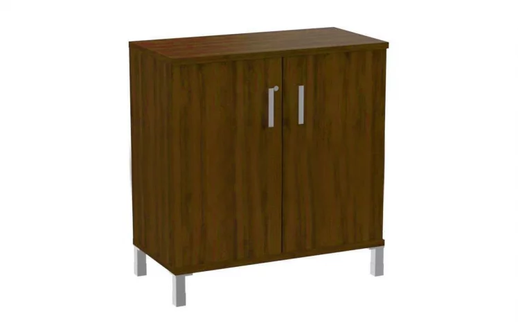 Стеллаж дверьми с замком В410.3 Орех Даллас_0