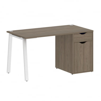 Стол письменный ХОМЕ ОФФИCЕ ВР.СП-3-138.1.А Вяз Благородный/Белый металл / HOME OFFICE VR.SP-3-138.1.A_0
