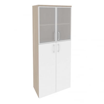 Шкаф высокий широкий ОНИКС О.СТ-1.7Р Дуб Аттик/Белый / ONIX O.ST-1.7R_0