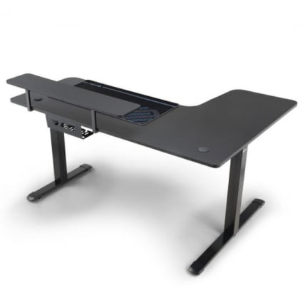 Стол для для компьютера (для геймеров) угловой (левый) c электроприводом ЕУРЕКА ЕРК-Л60Л-Б-ПРО-В1-ЕУ / c EUREKA ERK-L60L-B-PRO-V1-EU_2