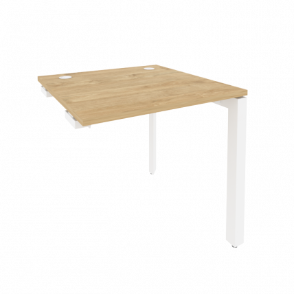 Стол-приставка на П-образном м/к к опорным элементам ОНИКС О.МП-СПР-0.8 Тиквуд Светлый/Белый / ONIX O.MP-SPR-0.8_0