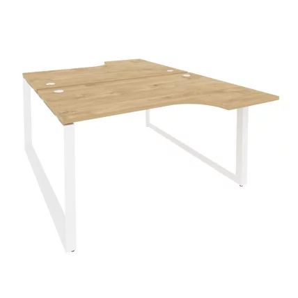 Рабочая станция на О-образном м/к ОНИКС О.МО-Д.СА-2 Тиквуд Светлый/Белый / ONIX O.MO-D.SA-2_0