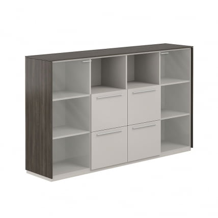 Шкаф средний с ящиками Атлас НЗ-0326.БТ.ГС Бренсон Трюфель Серый камень / Atlas NZ-0326.BT.GS_0